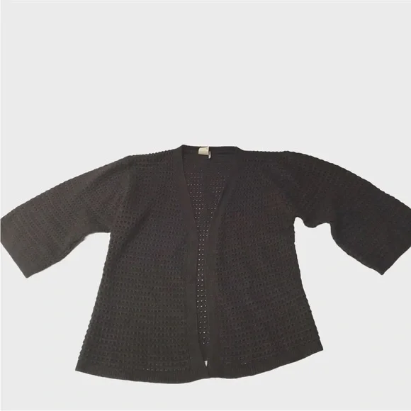 Akemi + Kin Anthropologie Open Front Cardigan Sweater Sweater Gray One Size - Picture 2 of 9